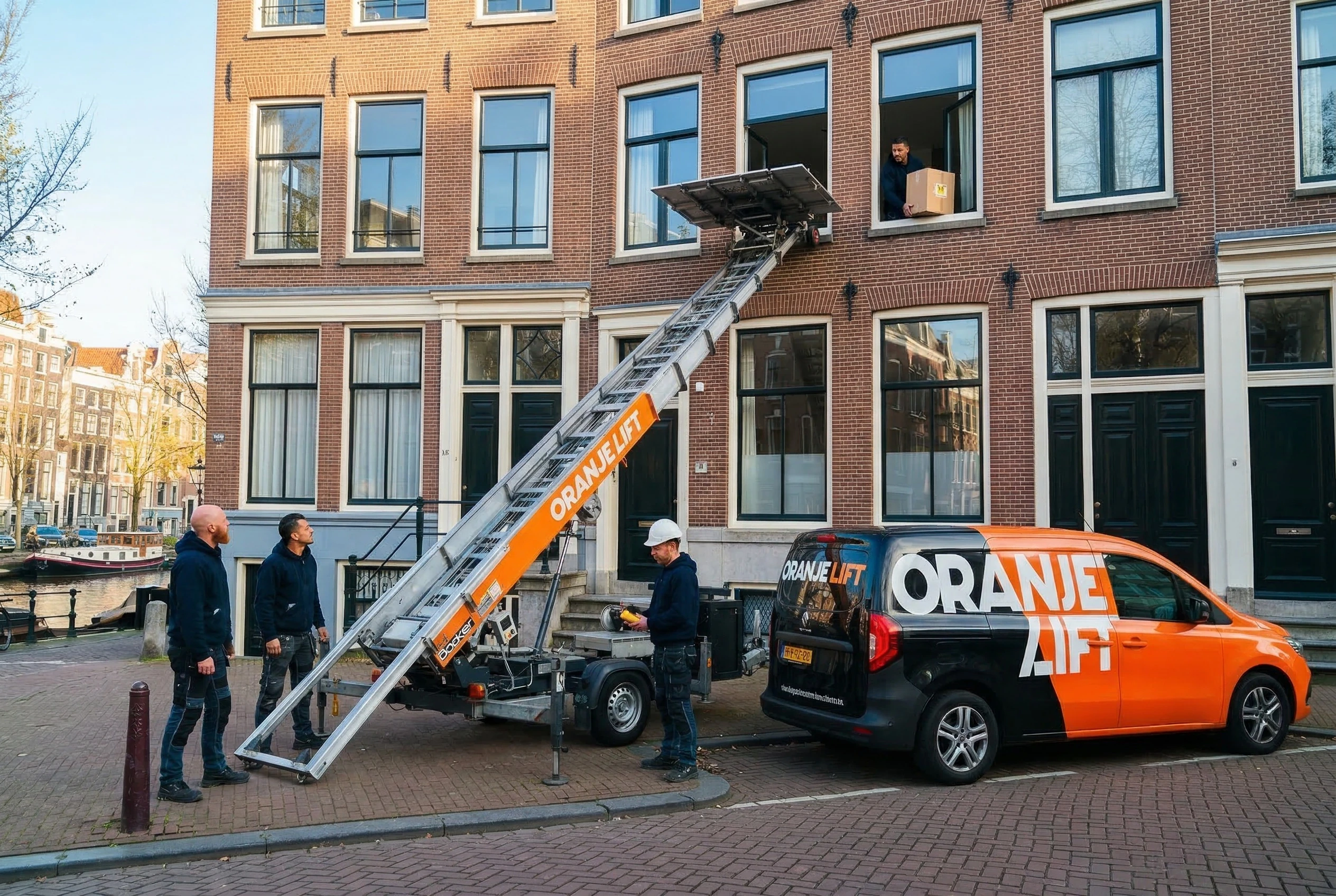 Professionele lift bij appartement Spijkenisse