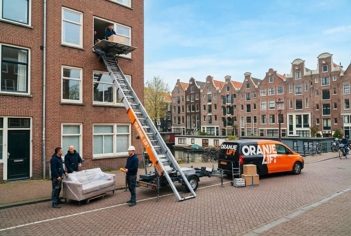 Verhuislift bij woning Spijkenisse