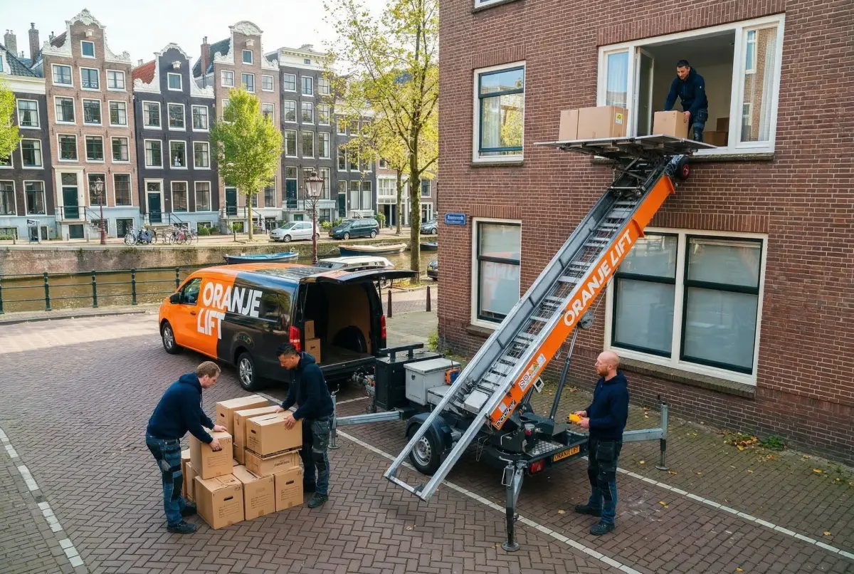 Verhuislift bij appartement Spijkenisse