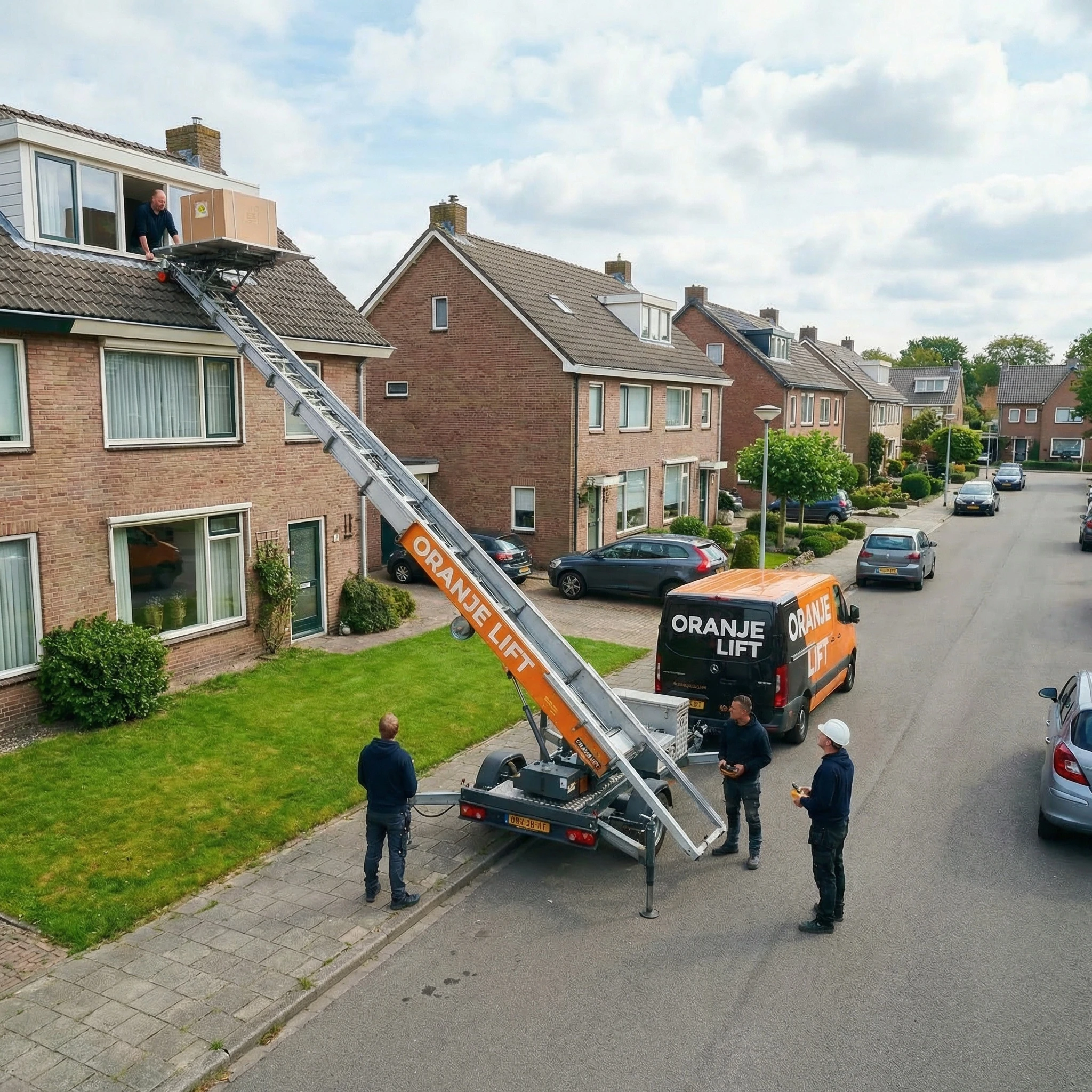 Lift geplaatst in woonwijk Spijkenisse